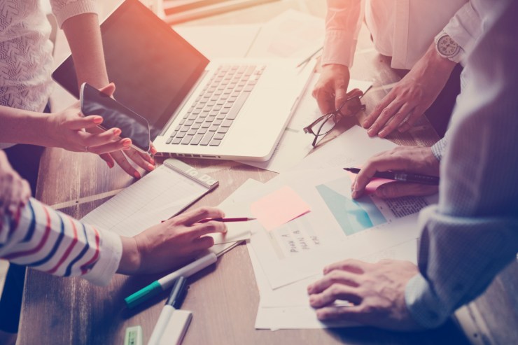 Business meeting. Marketing strategy